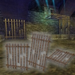 3D Broken Rusty Gates