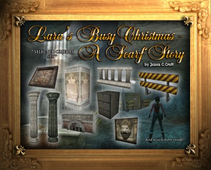 Lara's Busy Christmas A Scarf Story - Selected Objects Set
