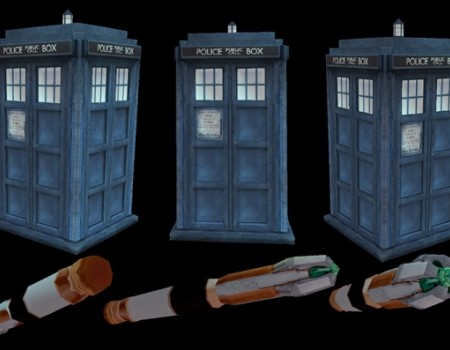 Tardis & Sonic Screwdriver