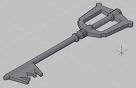 untextured kingdom keyblade