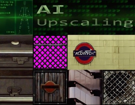 London Textures and WAD Faces 2x AI Upscaled