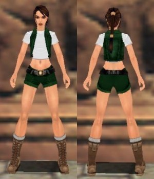 TR4 Young Lara in TRL Style (1 Short Braid) 