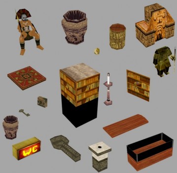 Various objects from Ninive Level - Inside