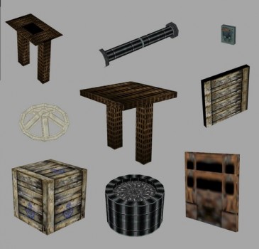 Various objects from Ninive Level - Outside