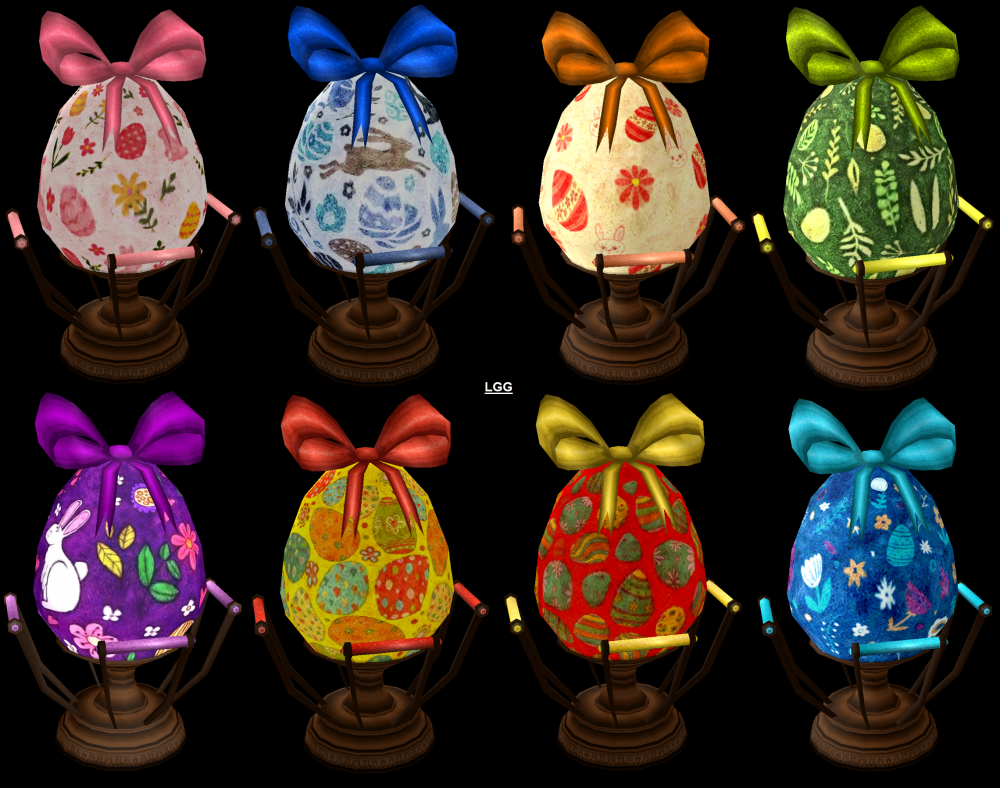 Pushable Easter Eggs