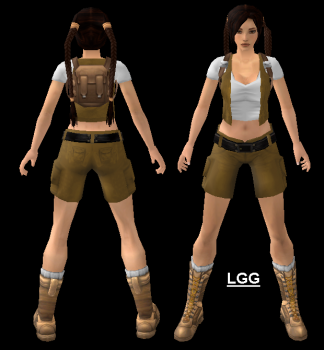 Young Lara (Yellow With Backpack) Outfit