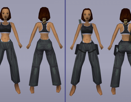 TR1 Lara's Home Outfit (with joints)
