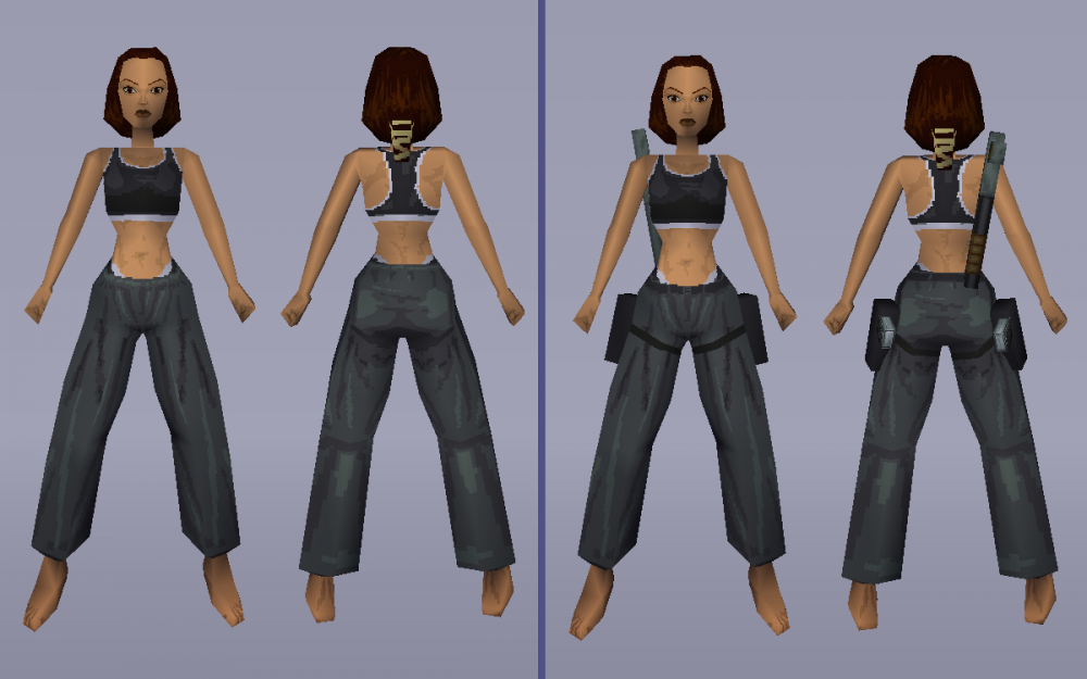 TR1 Lara's Home Outfit (with joints)