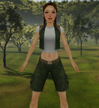 TR 4 Remastered Skinned Young Lara Outfit for Tomb Engine
