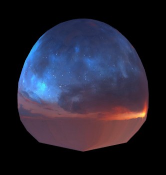 Starry Sunset Horizon