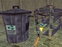 shootable trash-bin