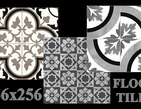 Floor tiles - gray palette