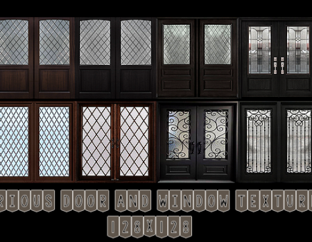 Various door and window textures