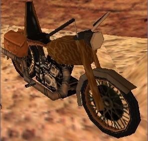 Motorbike for desert levels