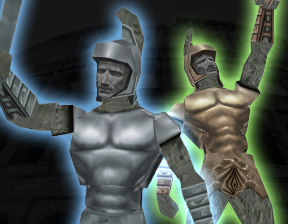 ROMAN STATUES ENEMIES from tomb raider chronicles