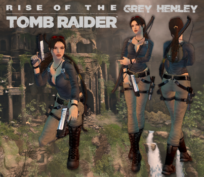 Rise of the Tomb Raider - Grey Henley Outfit