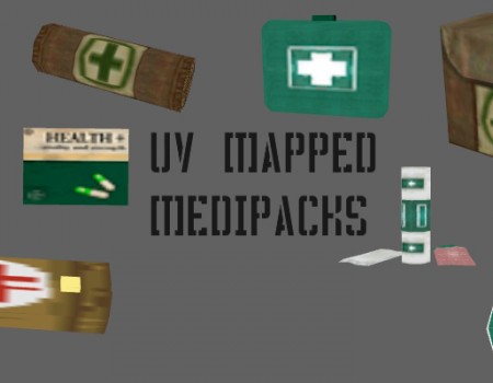 UV Mapped Medipacks + Re-Colors