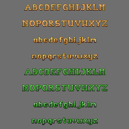 Tomb Raider 1 and 2 Fonts (TRLE)