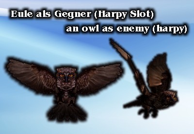 Owl as enemy (harpy)