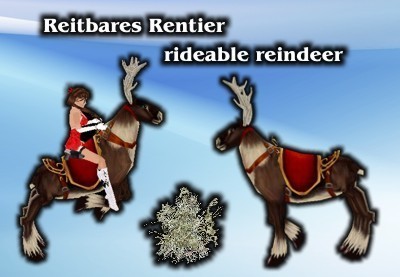 Rideable reindeer