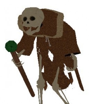 skeleton monk