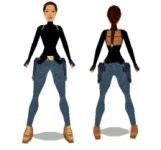 Black roll neck & jeans