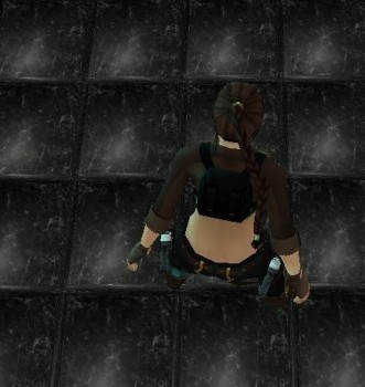 3D Black Marble Floor