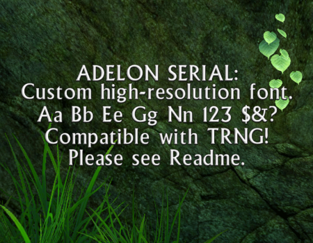 Adelon Serial font