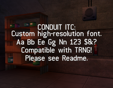 Conduit ITC font v2
